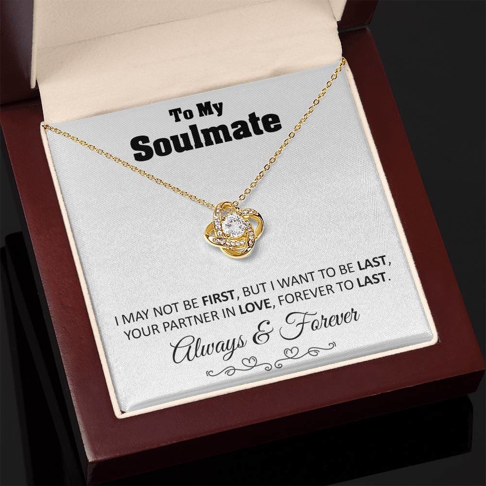 To My Soulmate – Forever To Last - Love Knot Necklace - Luxury Gift For Soulmates - Jewelry 9