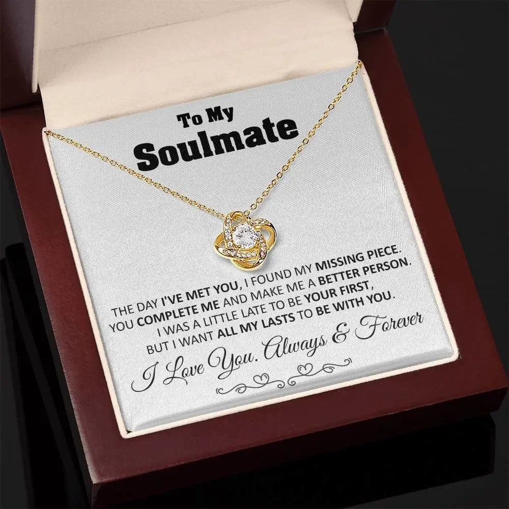 18K Gold Dipped Love Knot Necklace