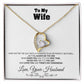 To my Wife - Love you Like There’s no Tomorrow - Forever Love Necklace Gift - 18k Yellow Gold Finish / Standard Box - Jewelry 6