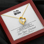 To my Wife - Love you Like There’s no Tomorrow - Forever Love Necklace Gift - Jewelry 45