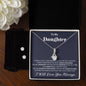 Daughter Christmas Gift To My Daughter Gift Alluring Beauty Necklace And Earrings Gift Set With Message Card Daughter Birthday Gift - 