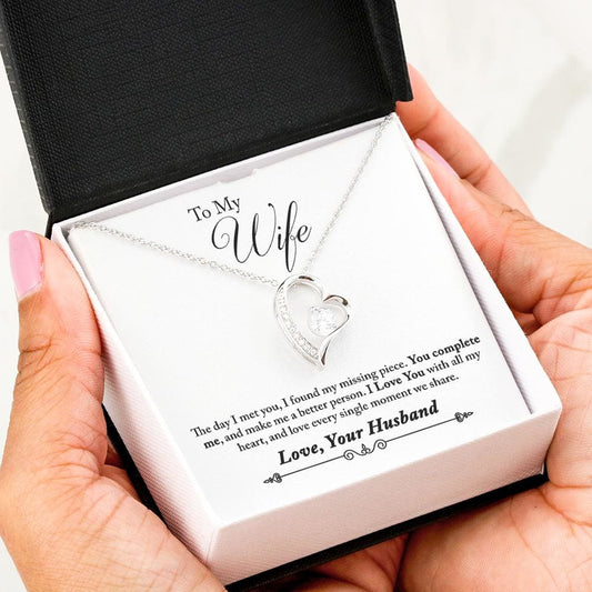 Husband to Wife Complete Forever Love Heart Necklace - Jewelry 1