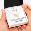 Husband to Wife Complete Interlocking Hearts Necklace - Interlocking Heart Insert Template - Jewelry 1