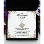 Knot Of Friendship Gift Friend Forever Best Friend Necklace Best Friend Gift Gift For Friend Friendship - Love Knot Rose Gold Necklace - 