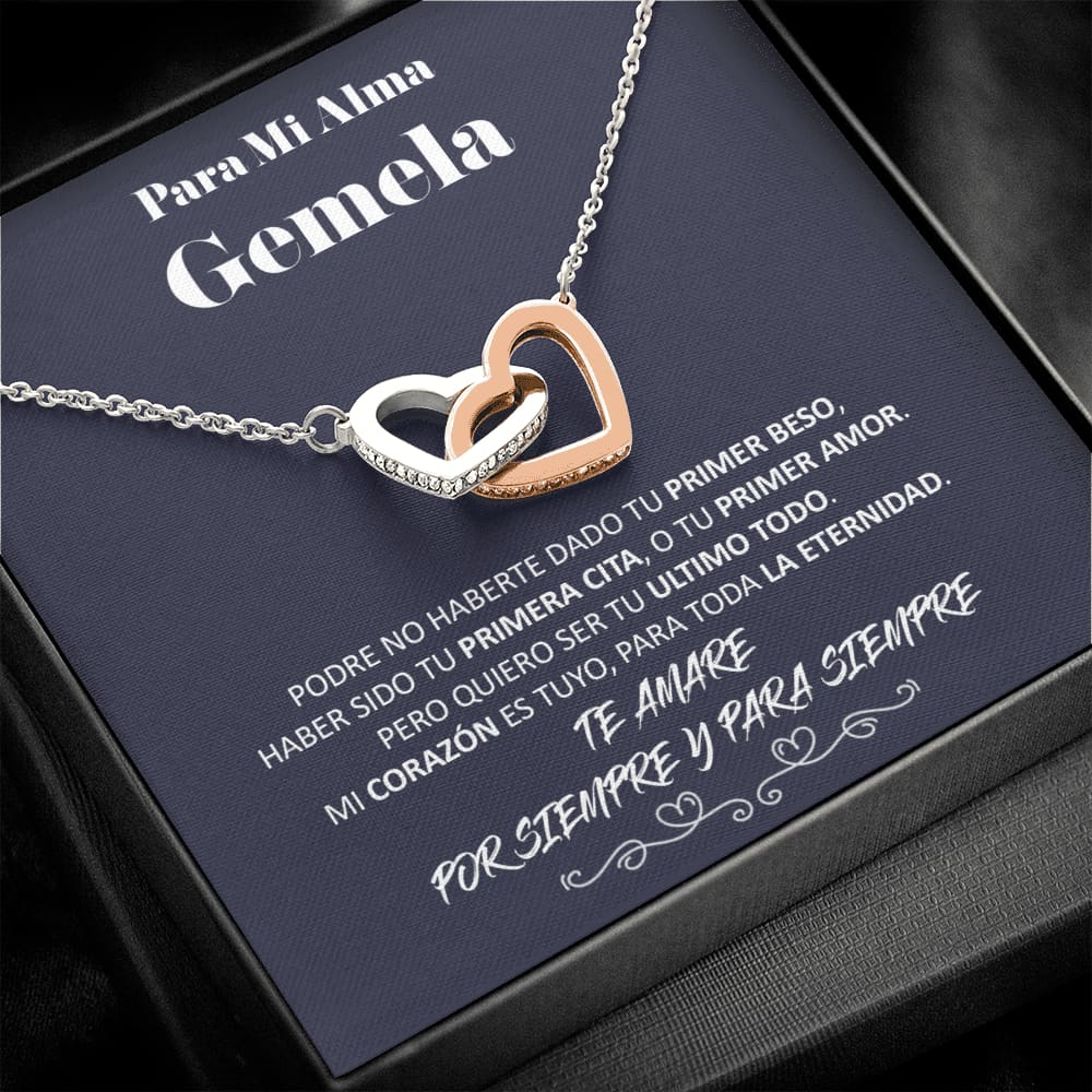 Para Mi Alma Gemela - Ultimo Todo - Interlocking Hearts Necklace - Jewelry 1