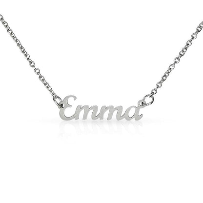 Personalized Name Necklaces Custom Name Necklaces Script Name Necklaces Gifts For Mom Gift For Her Personalized Gift - Polished Stainless