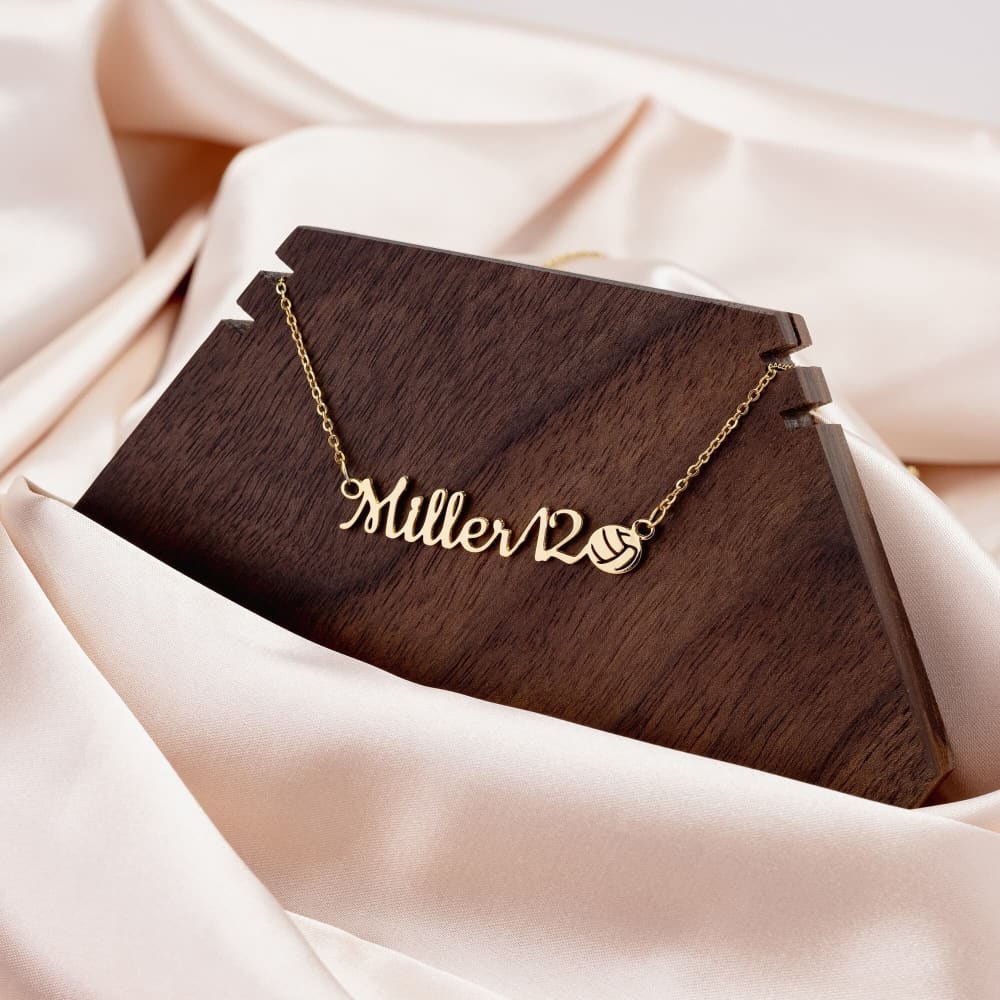 Personalized Sports Mom Necklace Sports Mom Gift Sports Name Necklace Basketball Baseball Soccer Tennis Golf Football Volleyball Track Cheer