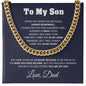 Sentimental Son Gifts From Dad Son Cuban Chain Necklace Father To Son Gifts Gifts For Son Birthday Unique Gifts For Son From Father -
