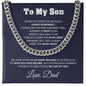 Sentimental Son Gifts From Dad Son Cuban Chain Necklace Father To Son Gifts Gifts For Son Birthday Unique Gifts For Son From Father -