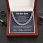 Sentimental Son Gifts From Mom And Dad To Our Son Cuban Link Chain Necklace Mom And Dad To Son Gifts Gifts For Son Birthday Unique Gifts For