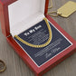 Sentimental Son Gifts From Mom Son Cuban Chain Necklace Mother To Son Gifts Gifts For Son Birthday Unique Gifts For Son From Mother - 14k