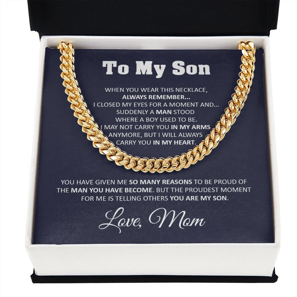 To My Mom Necklace from Son, Mother Son Necklace for Mom Christmas Gift for  Mom | eBay