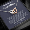 To my Amazing Grandma - from Grandson - Hearts as One - Interlocking Hearts Necklace - Jewelry 1