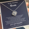 To my Amazing Mom - from Daughter - Hearts as One - Love Knot Necklace - Standard Box - Jewelry 1
