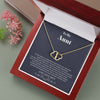 To my Aunt - from Niece - Golden Heart - Everlasting Love Necklace - Jewelry 1