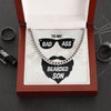 To My Badass Bearded Son - Cuban Link Chain Necklace,Sentimental Son Gifts from Mom,Son Cuban Chain Link Necklace,Mother to Son Gifts,Gifts for Son Birthday,Unique Gifts for Son from Mother,son gifts,to my son,gift for son,son birthday,mother son,mother son necklace,mother son jewelry,mother son christmas,mother son gifts,mother and son gifts,mom and son giftsewelry 1