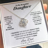 To my Beautiful Daughter - from Dad - Love and Light - Love Knot Necklace - Standard Box - Jewelry 1