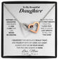 To my Beautiful Daughter - from Mom - Love and Light - Interlocking Hearts Necklace - Jewelry 6