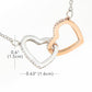 To my Beautiful Daughter - from Mom - Love and Light - Interlocking Hearts Necklace - Jewelry 11