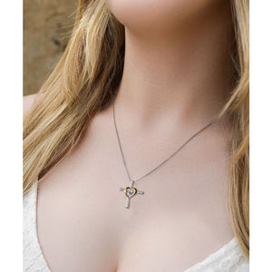 To my Beautiful Shieldmaiden - last Breath - 925 Sterling Silver - Cross Heart - Necklace - Precious Jewelry 4