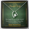 To my Beautiful Wife - Time Stopped - Anniversary Gift - Forever Love Necklace - Standard Box - Jewelry 1
