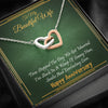 To my Beautiful Wife - Time Stopped - Anniversary Gift - Interlocking Hearts Necklace - Standard Box - Jewelry 1