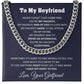 To My Boyfriend Cuban Chain Necklace Boyfriend Birthday Gift Romantic Gift For Boyfriend Unique Anniversary Gift For Boyfriend - Jewelry 12