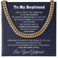 To My Boyfriend Cuban Chain Necklace Boyfriend Birthday Gift Romantic Gift For Boyfriend Unique Anniversary Gift For Boyfriend - Jewelry 16