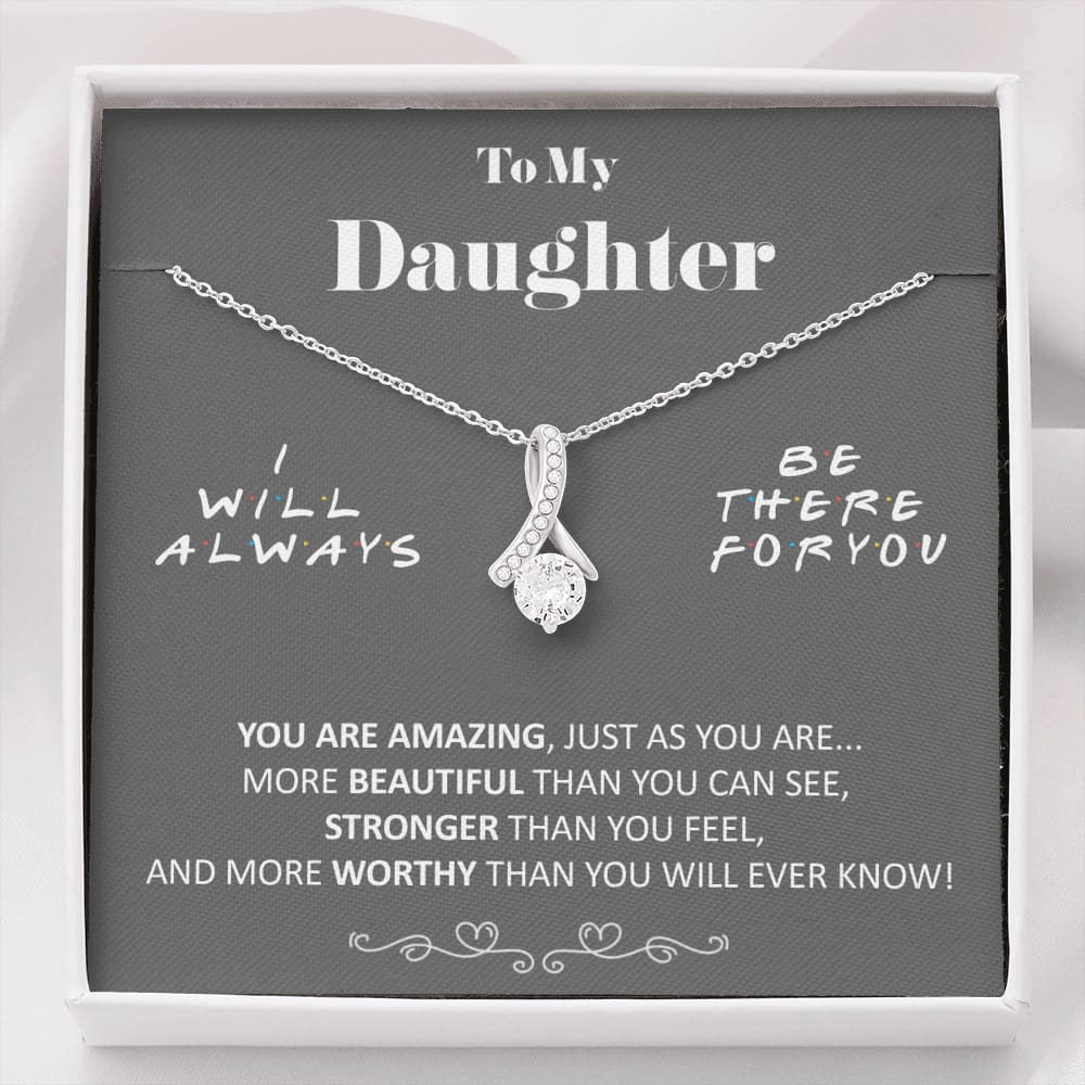 To my Daughter - Amazing - Gray - Alluring Beauty Necklace - Standard Box - Jewelry 1