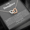 To my Daughter - Braver - Interlocking Hearts Necklace - Standard Box - Jewelry 1