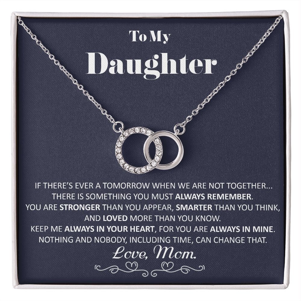 To My Daughter Necklace Gift From Mom Daughter Mother Necklace Daughter Gift From Mom Daughters Birthday Gift Grown Up Daughter - Two Tone 