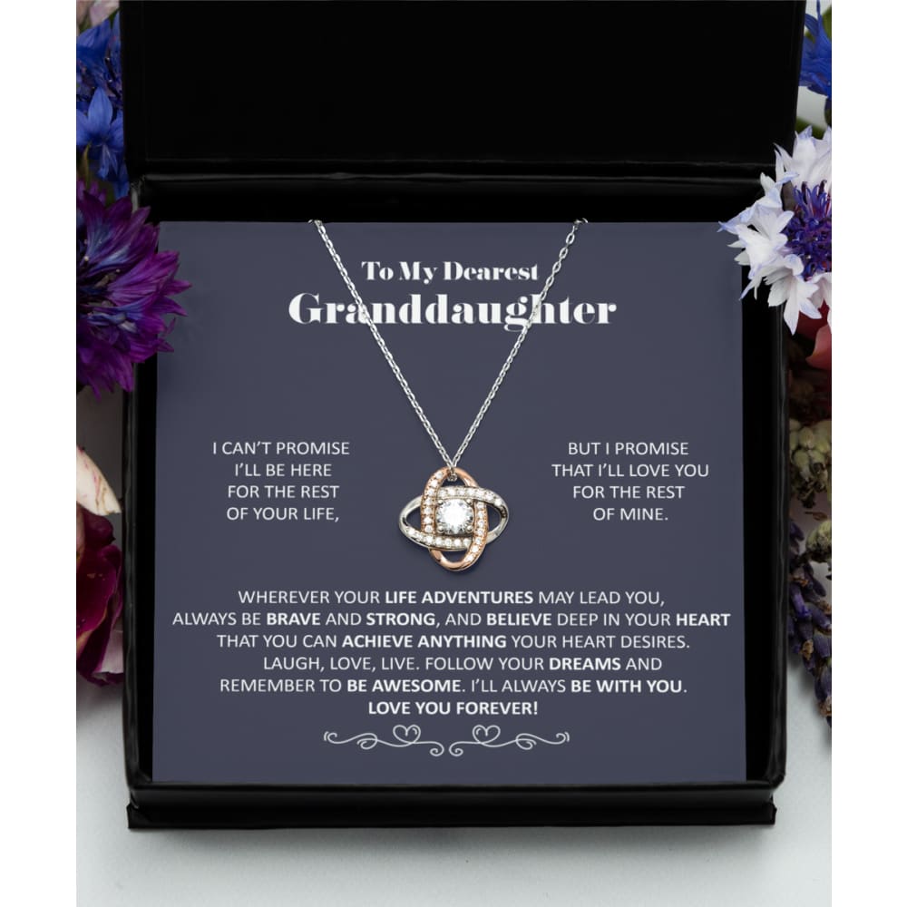 To my Dearest Granddaughter Necklace Gifts for Granddaughter Granddaughter Gifts Granddaughter Necklace Granddaughter Birthday Gift 