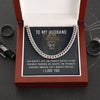 To my Husband - God doesn’t give - Cuban Link Chain Necklace - Cuban Link Chain (stainless Steel) - Jewelry 1