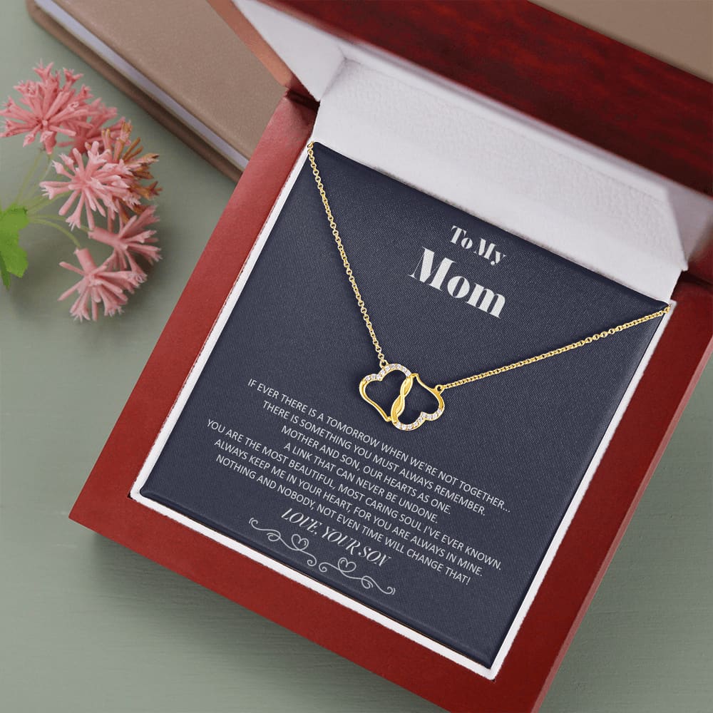 To my Mom - from Son - Hearts as One - Everlasting Love Necklace - Jewelry 1