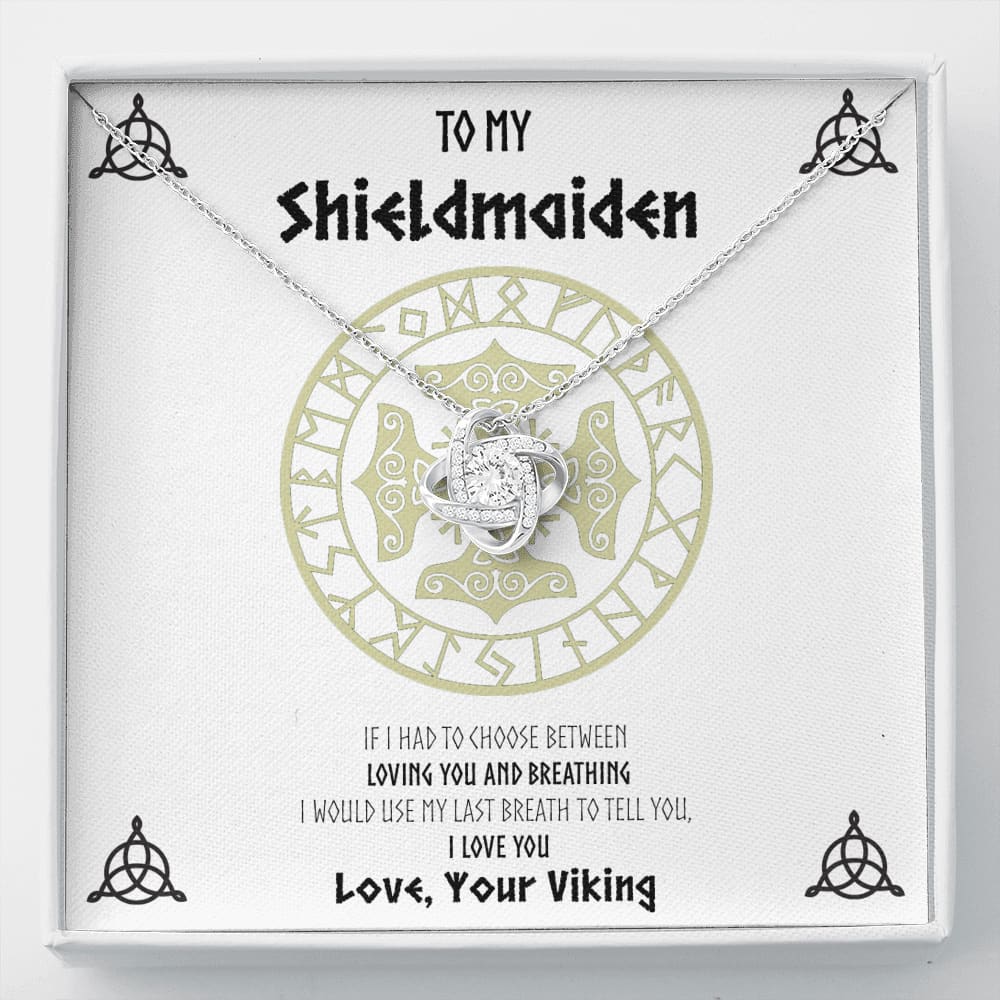 To my Shieldmaiden 2 Love Knot Necklace - Standard Box - Jewelry 1