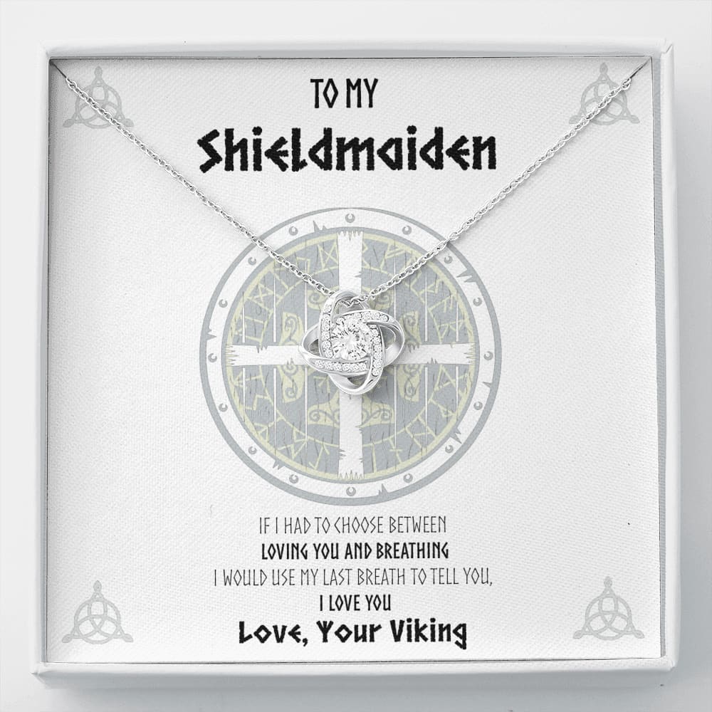 To my Shieldmaiden Love Knot Necklace - Standard Box - Jewelry 1