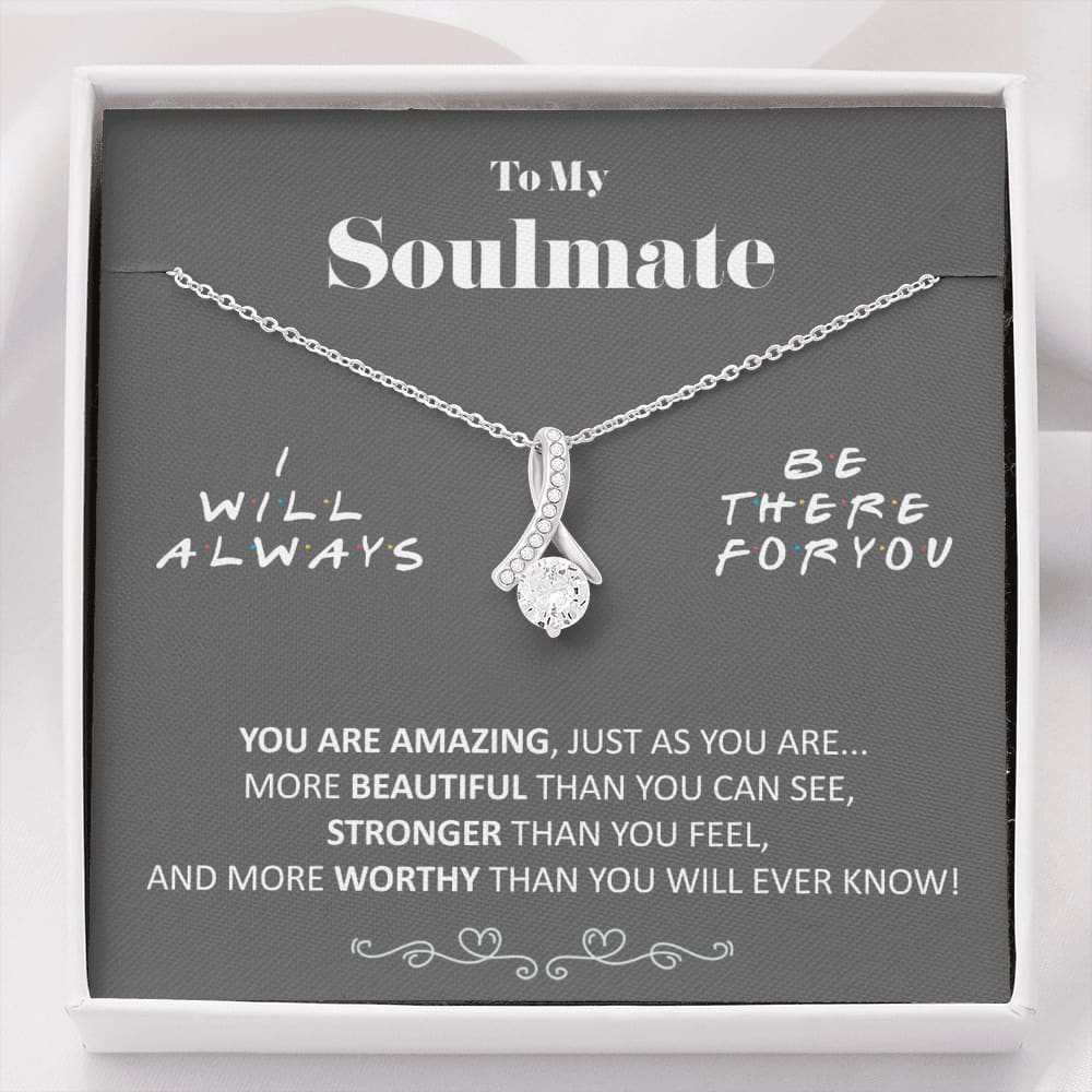 To my Soulmate - Amazing - Gray - Alluring Beauty Necklace - Standard Box - Jewelry 1