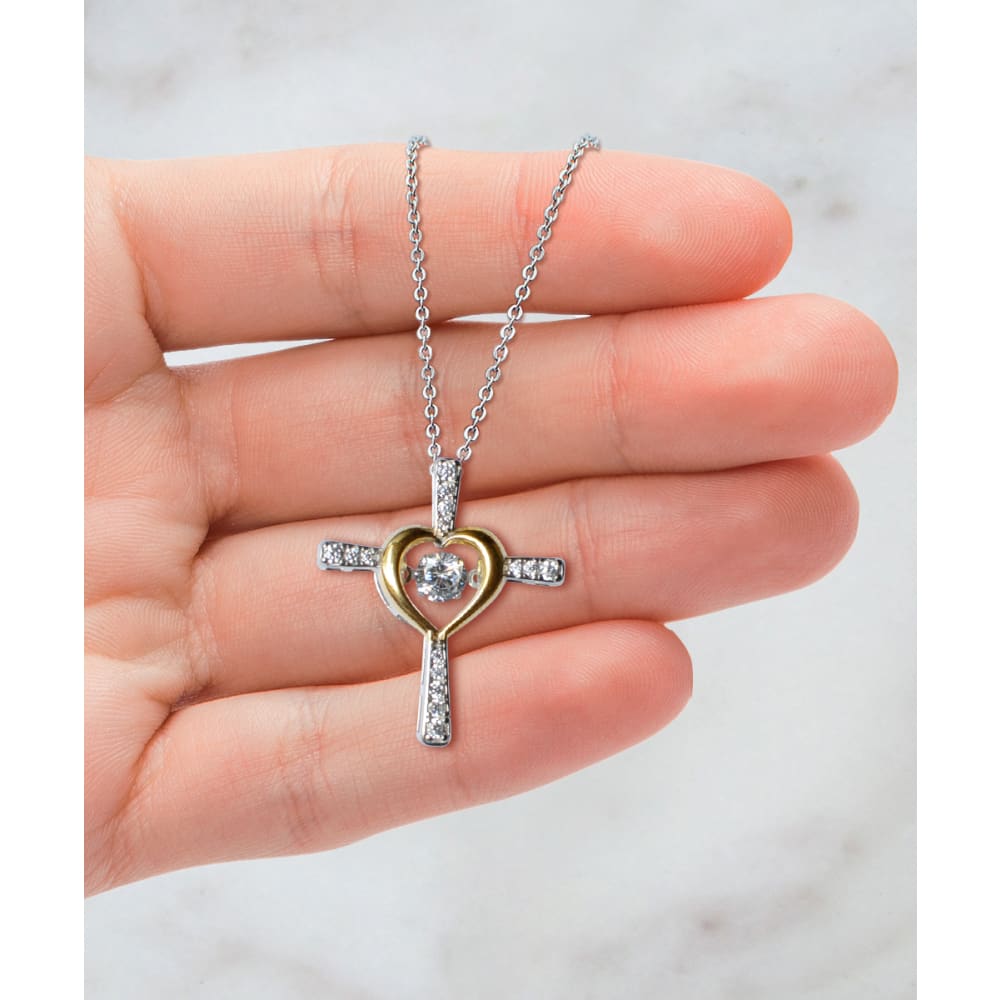 To my Soulmate - Cross Heart - your last everything Necklace - Cross Dancing Necklace - Precious Jewelry 2