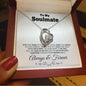 To My Soulmate Eyes That Shine Necklace Gift Soulmate Birthday Gift Soulmate Anniversary Gift Christmas Gift Valentine’s Day Gift - Jewelry