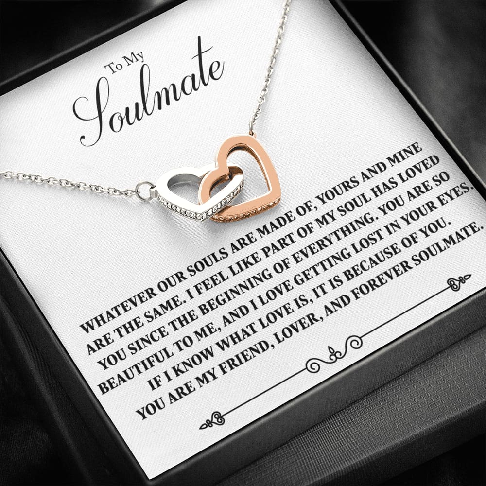 To my Soulmate - Forever Soulmate - Interlocking Hearts Necklace - Standard Box - Jewelry 1