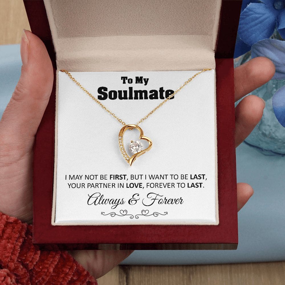 To My Soulmate Forever To Last Necklace Gift Soulmate Birthday Gift Soulmate Anniversary Gift Christmas Gift Valentine’s Day Gift - Jewelry