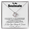 To My Soulmate Love Knot Necklace Gift Soulmate Birthday Gift Soulmate Anniversary Gift Christmas Gift Valentine’s Day Gift - 14k White Gold