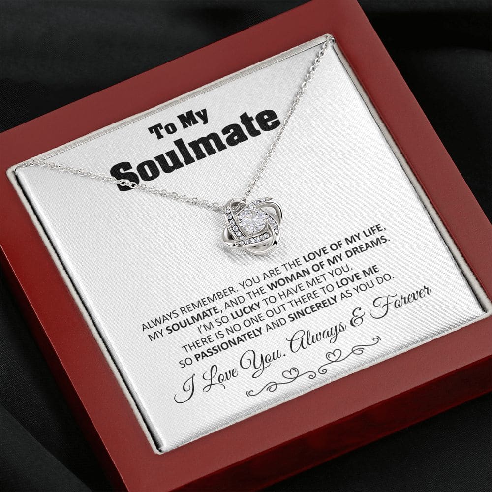 To My Soulmate Love Knot Necklace Gift Soulmate Birthday Gift Soulmate Anniversary Gift Christmas Gift Valentine’s Day Gift - Jewelry 18