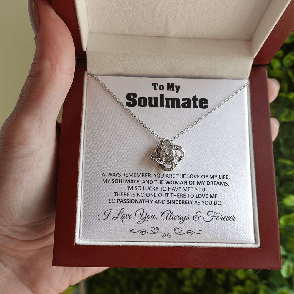 To My Soulmate Love Knot Necklace Gift Soulmate Birthday Gift Soulmate Anniversary Gift Christmas Gift Valentine’s Day Gift - Jewelry 15