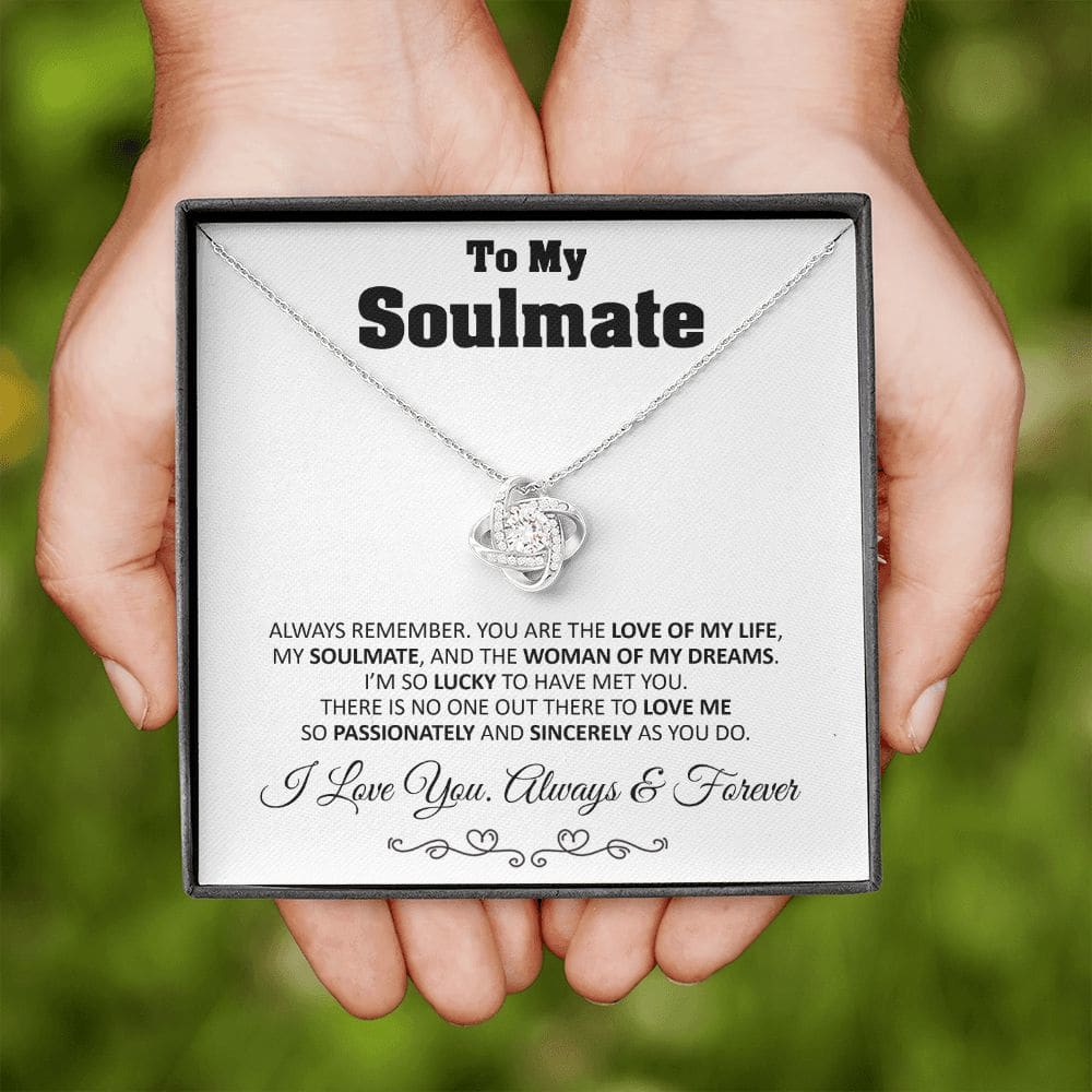 To My Soulmate Love Knot Necklace Gift Soulmate Birthday Gift Soulmate Anniversary Gift Christmas Gift Valentine’s Day Gift - Jewelry 11