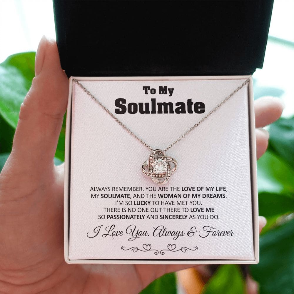To My Soulmate Love Knot Necklace Gift Soulmate Birthday Gift Soulmate Anniversary Gift Christmas Gift Valentine’s Day Gift - Jewelry 8