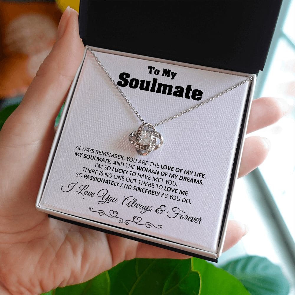 To My Soulmate Love Knot Necklace Gift Soulmate Birthday Gift Soulmate Anniversary Gift Christmas Gift Valentine’s Day Gift - Jewelry 2