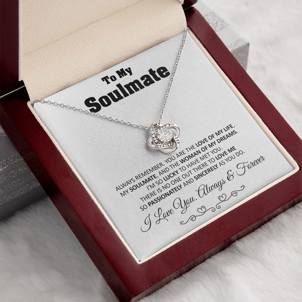 To My Soulmate Love Knot Necklace Gift Soulmate Birthday Gift Soulmate Anniversary Gift Christmas Gift Valentine’s Day Gift - Jewelry 13