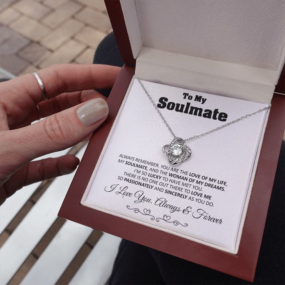 To My Soulmate Love Knot Necklace Gift Soulmate Birthday Gift Soulmate Anniversary Gift Christmas Gift Valentine’s Day Gift - Jewelry 16