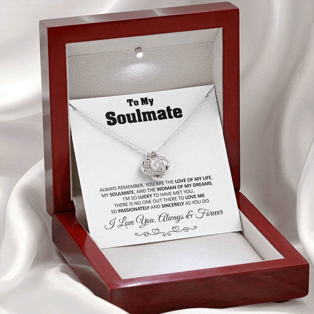 To My Soulmate Love Knot Necklace Gift Soulmate Birthday Gift Soulmate Anniversary Gift Christmas Gift Valentine’s Day Gift - Jewelry 17